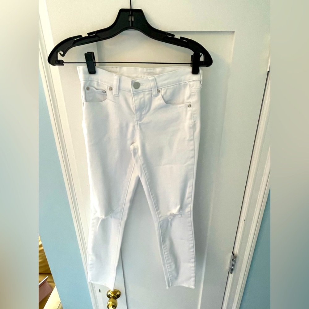 White jeans pants pinc